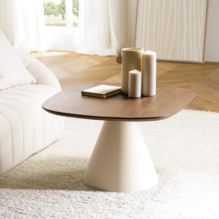 Table basse carré en manguier | Seconde Main