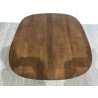 Quadratischer Couchtisch aus Mangoholz mit elfenbeinfarbenem Fuß | Macabane Möbel