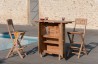 Bar de jardin en bois de teck - Meubles de jardin de qualité