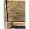 Brown TV cabinet with 6 drawers, recycled pine wood | Second Hand