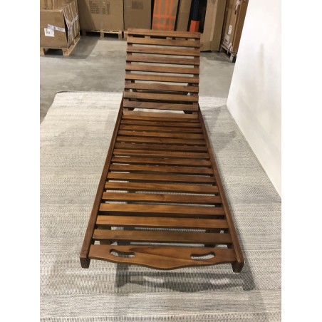 Bain de soleil en bois Teck huilé - Seconde Main