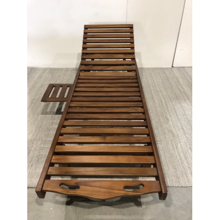 Oiled teak sun lounger - Second-hand