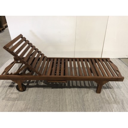 Oiled teak sun lounger - Second-hand
