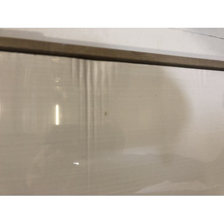 Wall decoration 83x123cm white abstract shapes in relief | Second Hand