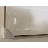 Wall decoration 83x123cm white abstract shapes in relief | Second Hand