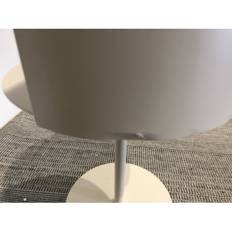 Table d'appoint ronde en acier beige D35cm | Seconde Main