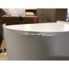 Table d'appoint ronde en acier beige D35cm | Collection Agathe