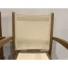 Ensemble de 2 fauteuils de jardin en teck - SECONDE MAIN