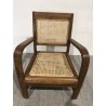 DAK Mindi Armchair with Dark Wood Cane Seat
