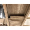 Console ovale 80x30cm en bois couleur naturelle | Macabane