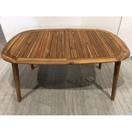 copy of VICK - VICK - Extendable garden table in oiled acacia 150/200x100cm