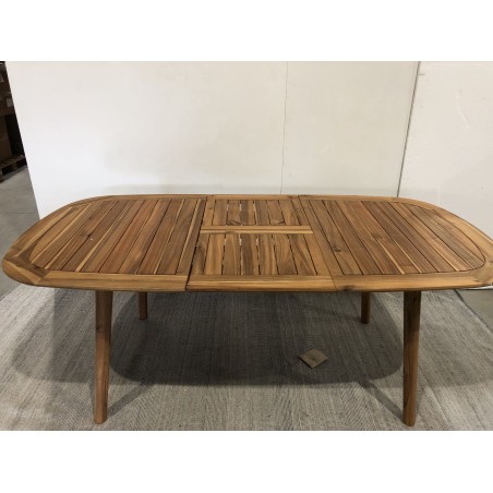 copy of VICK - VICK - Extendable garden table in oiled acacia 150/200x100cm