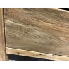 Kommode braun 2 Schubladen recyceltes Kiefernholz SANDY