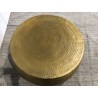 SECOND HAND - Round coffee table 89x89cm gold aluminum graphic base