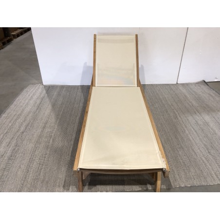 Bain de soleil textilène couleur beige - Seconde main