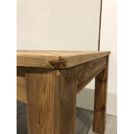 SECONDE MAIN - Table à manger marron 200x90cm Pin recyclé