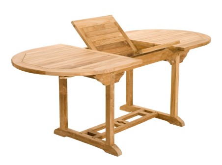 FUN - Garden Table for 6/8 People - Teak Wood - 150/200*90 cm