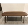 Angélique oiled wooden garden table 200x90cm