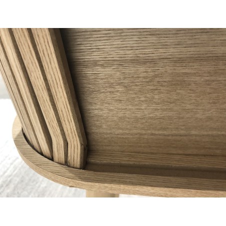 Console ovale 80x30cm en bois | Macabane seconde main