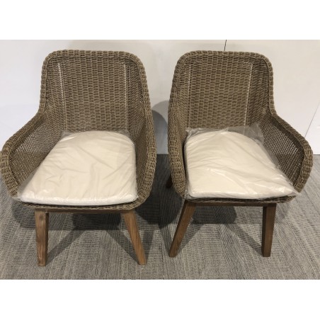 Lot 2 fauteuils jardin rotin synthétique | Seconde Main