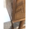 Natural-coloured wooden console table with 2 drawers - Macabane Furniture