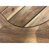 Table de jardin extensible en bois d'acacia huilé 180/240x110cm | SECONDE VIE