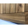 Table de jardin extensible en bois d'acacia huilé 180/240x110cm | SECONDE VIE