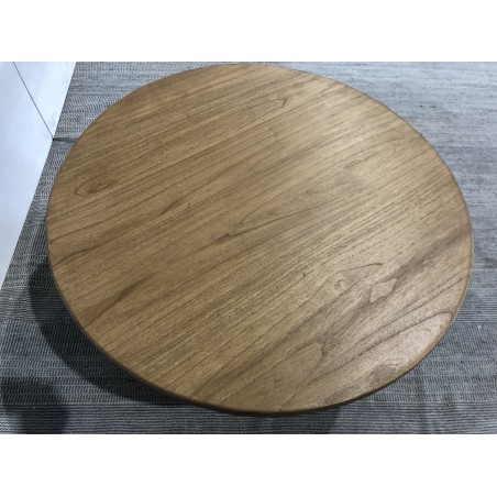 Table basse ronde D80 motif strié - Seconde main