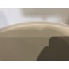 Table d'appoint ronde en acier beige D35cm | Collection Agathe