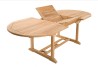FUN Garden Table for 8/10 People - Extendable Oval 180/240*100 cm - Teak Wood