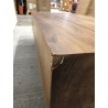 Table basse poutres 120x60cm bois Suar pieds noirs | Seconde Main