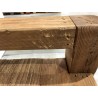 SECONDE MAIN | Commode marron 2 tiroirs bois Pin recyclé