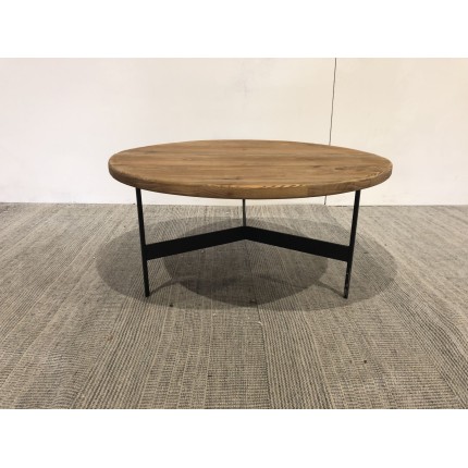 Round coffee table 70x70cm recycled pine | DANDY