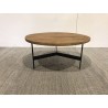 Table basse ronde en pin recyclé | Seconde Main