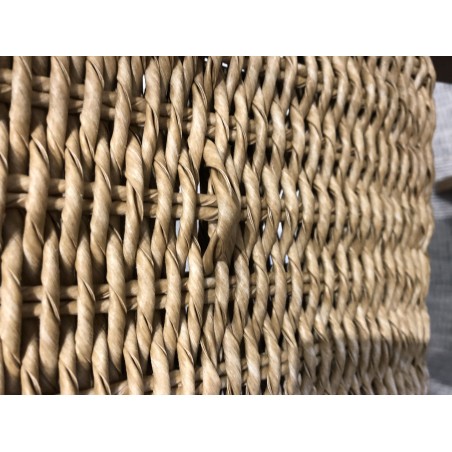 Second Hand - Set of 2 Folding Armchairs - Oiled Acacia & Synthetic Rattan