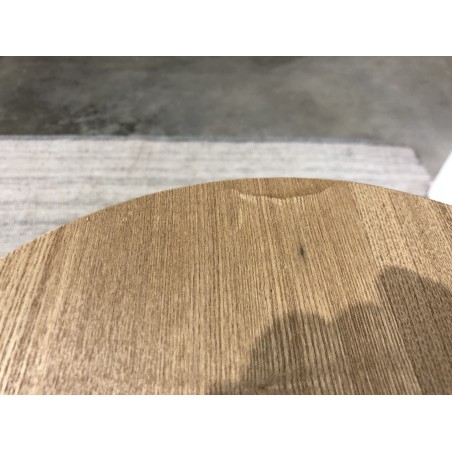 Console ovale 80x30cm en bois couleur naturelle | Macabane