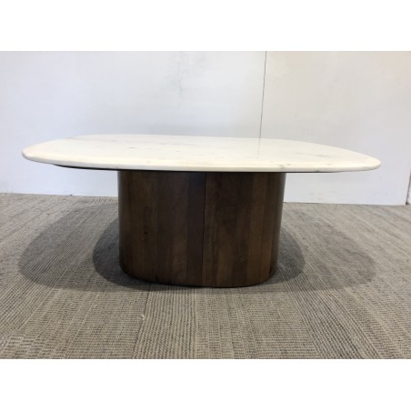 Coffee table, 80x75 cm, with white marble top | Macbane Furniture