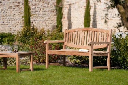 FUN - Oval Teak Garden Bench
