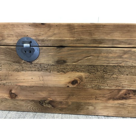 SECONDE MAIN - Coffre rangement marron bois