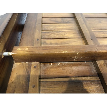 Table de jardin en bois Teck huilé | Seconde Main