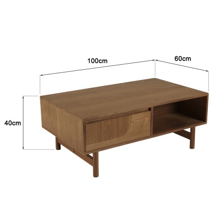 Natural wood coffee table | Macabane Furniture