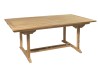 FUN Rectangular Extendable Garden Table - Teak, 180/240 x 100 cm