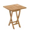 Table de jardin carrée Teck 60x60cm