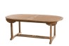 Premium Teak Garden Table for 10/12 People - Oval Double Extension 200/300*120 cm