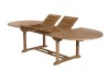 Premium Teak Garden Table for 10/12 People - Oval Double Extension 200/300*120 cm