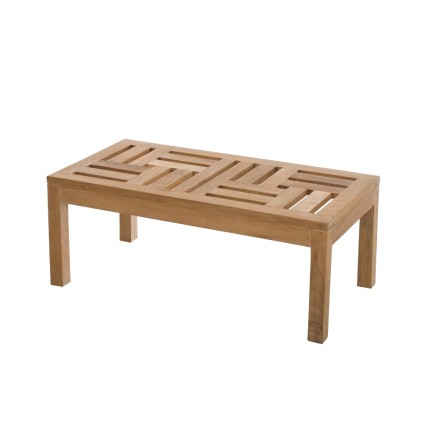 Premium Teak Garden Coffee Table - 100x50cm - FUN