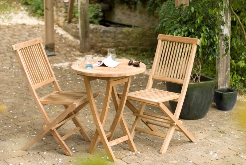 Ensemble de jardin en bois teck 2 personnes Ensemble de jardin en bois teck 2 personnes