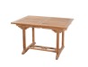 Table de jardin en bois Teck - 4/6 personnes - extensible