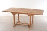FUN Garden Table for 4/6 People - Teak Wood - 120/180 x 90 cm