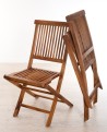 Ensemble 2 chaises de jardin Java Teck huilé MAEVA